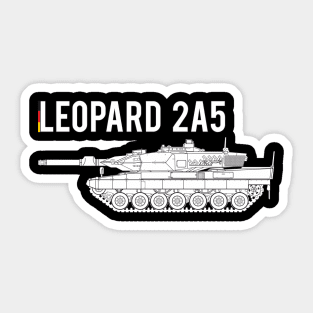 Crazy about tanks! German MBT Leopard 2A5 Sticker